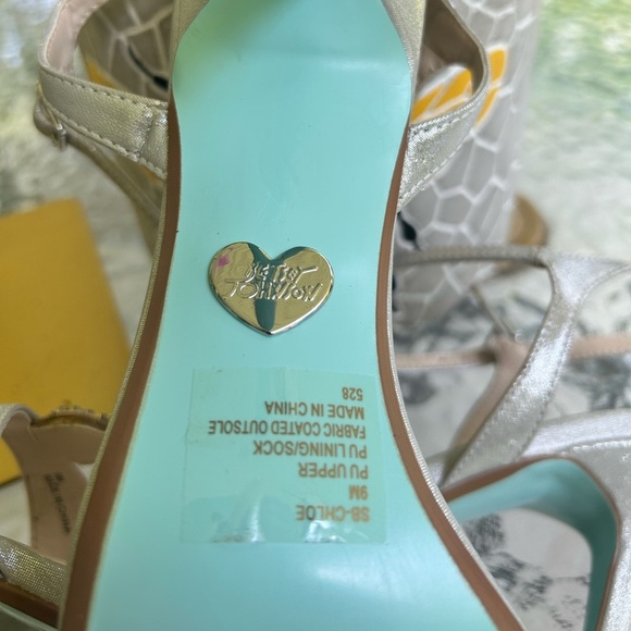 Betsey Johnson Silver Embellished Sandals - Picture 4 of 6